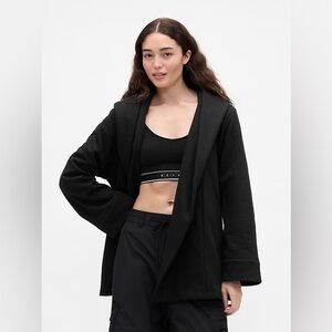 NWT Gap × BÉIS Oversized Blanket Coat XXS/XS Black